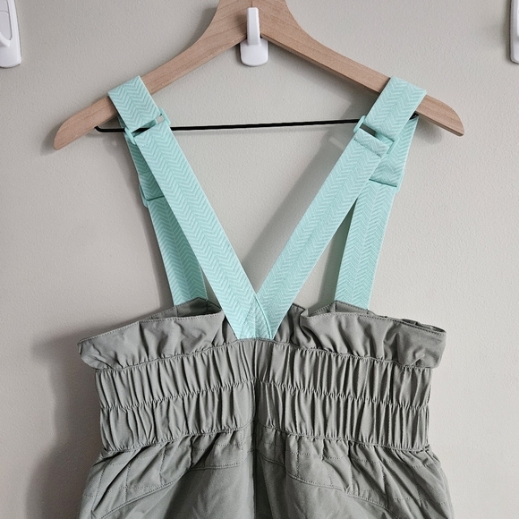 Free People Greyed Olive All Prepped Bibb Snow Jumpsuit NWT - Picture 10 of 14